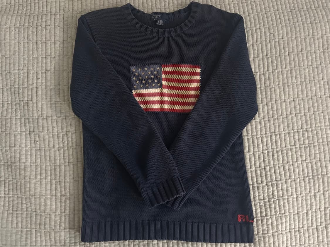 폴로 성조기 니트! 희귀매물! 상품이미지1