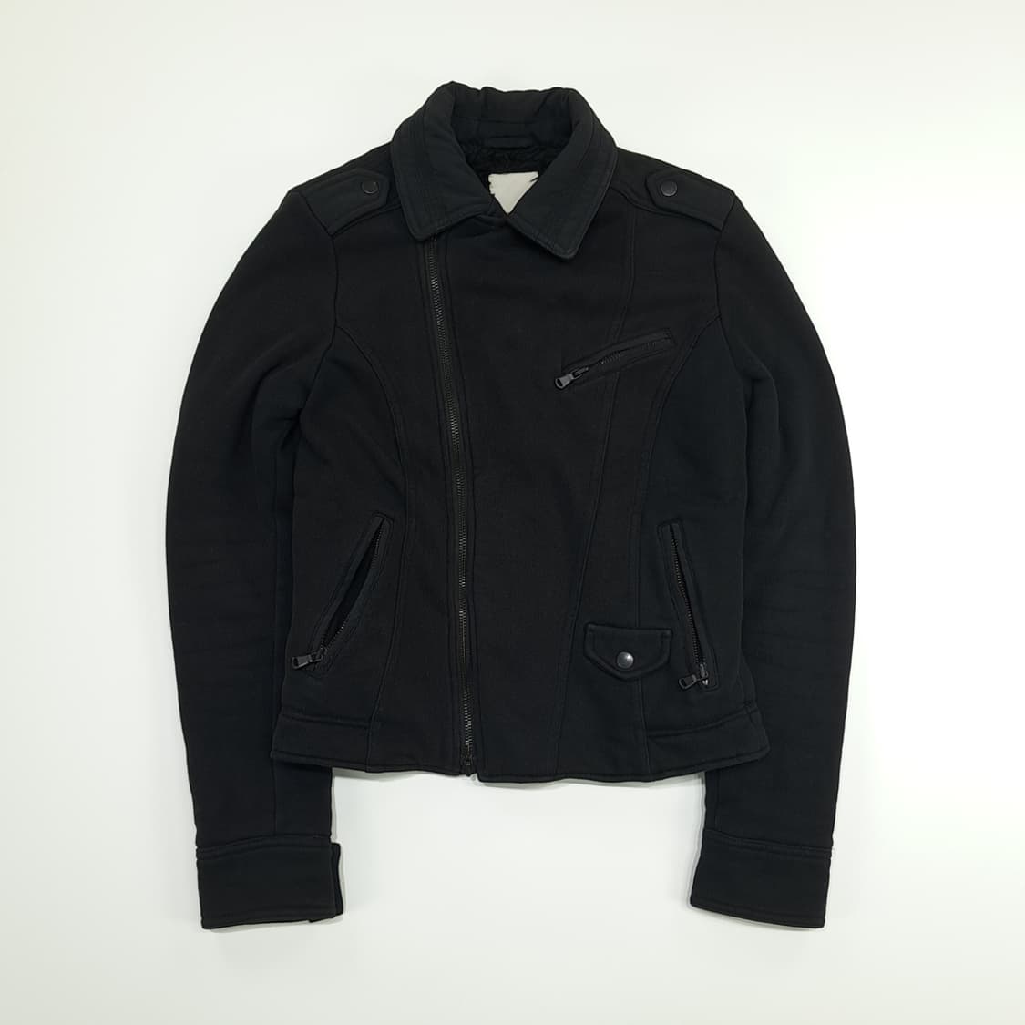 CN756W XS 디젤 블랙 무톤 라이더 자켓 상품이미지1