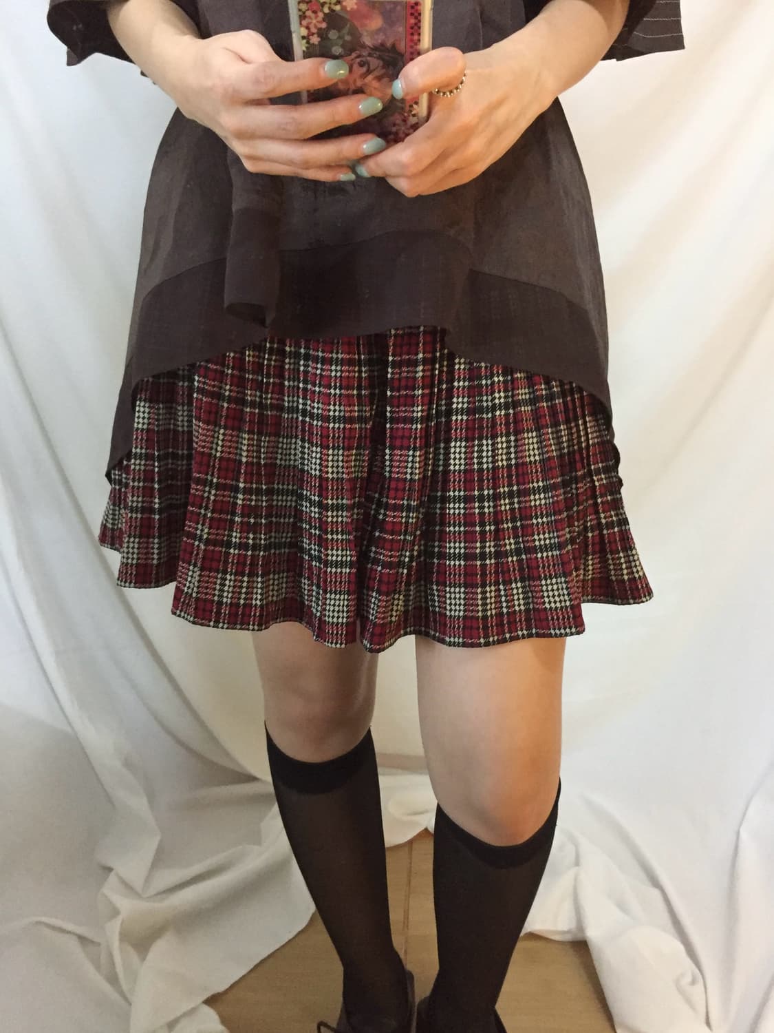 체크 반바지 상품이미지1