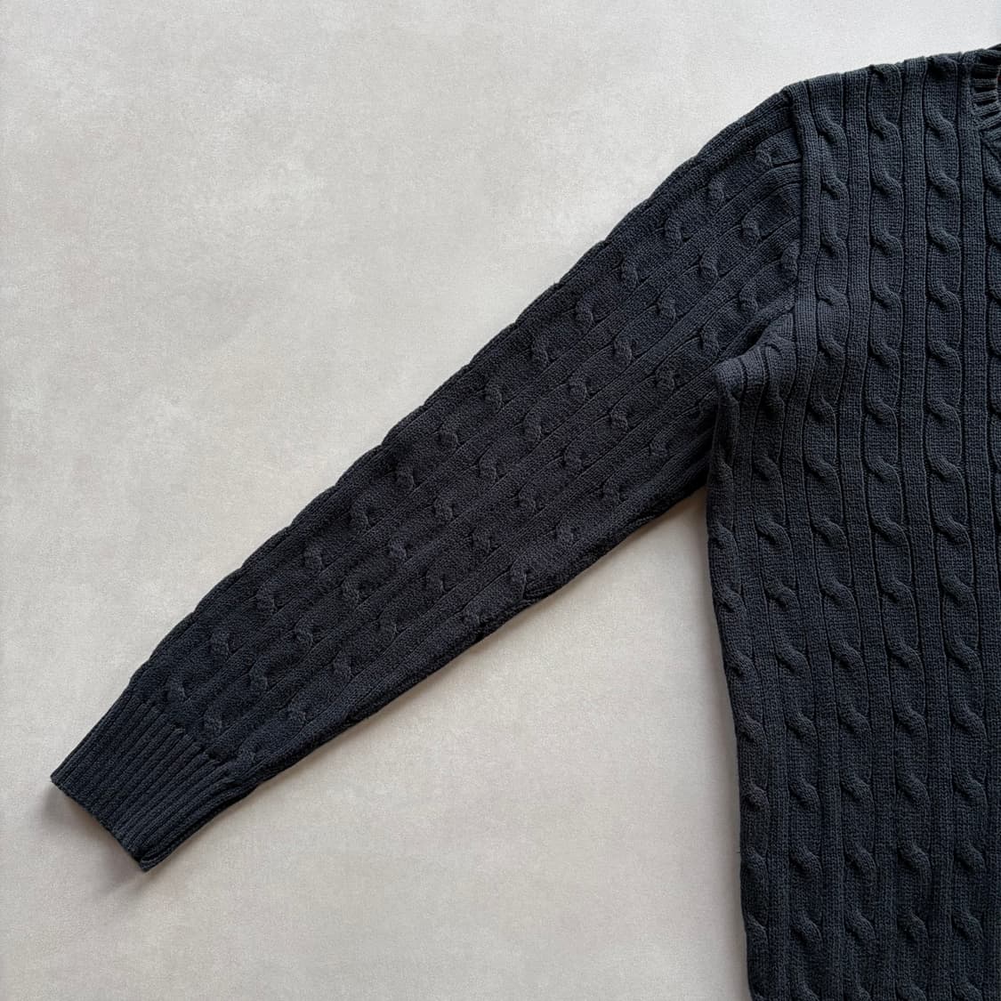 [M]폴로 랄프로렌 꽈배기 케이블 코튼 니트 상품이미지5