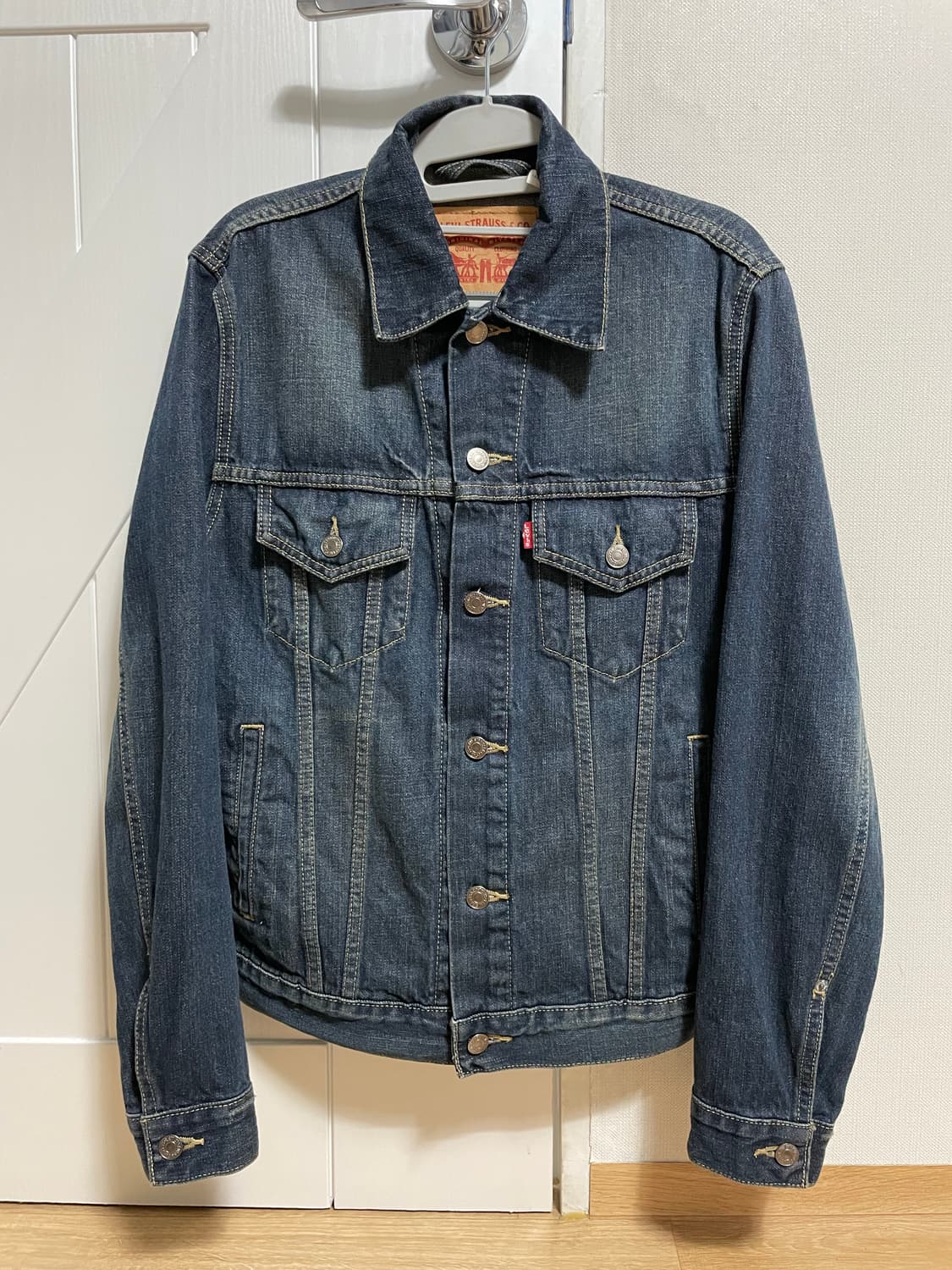 리바이스 데님 트러커 재킷 다크 블루 상품이미지1