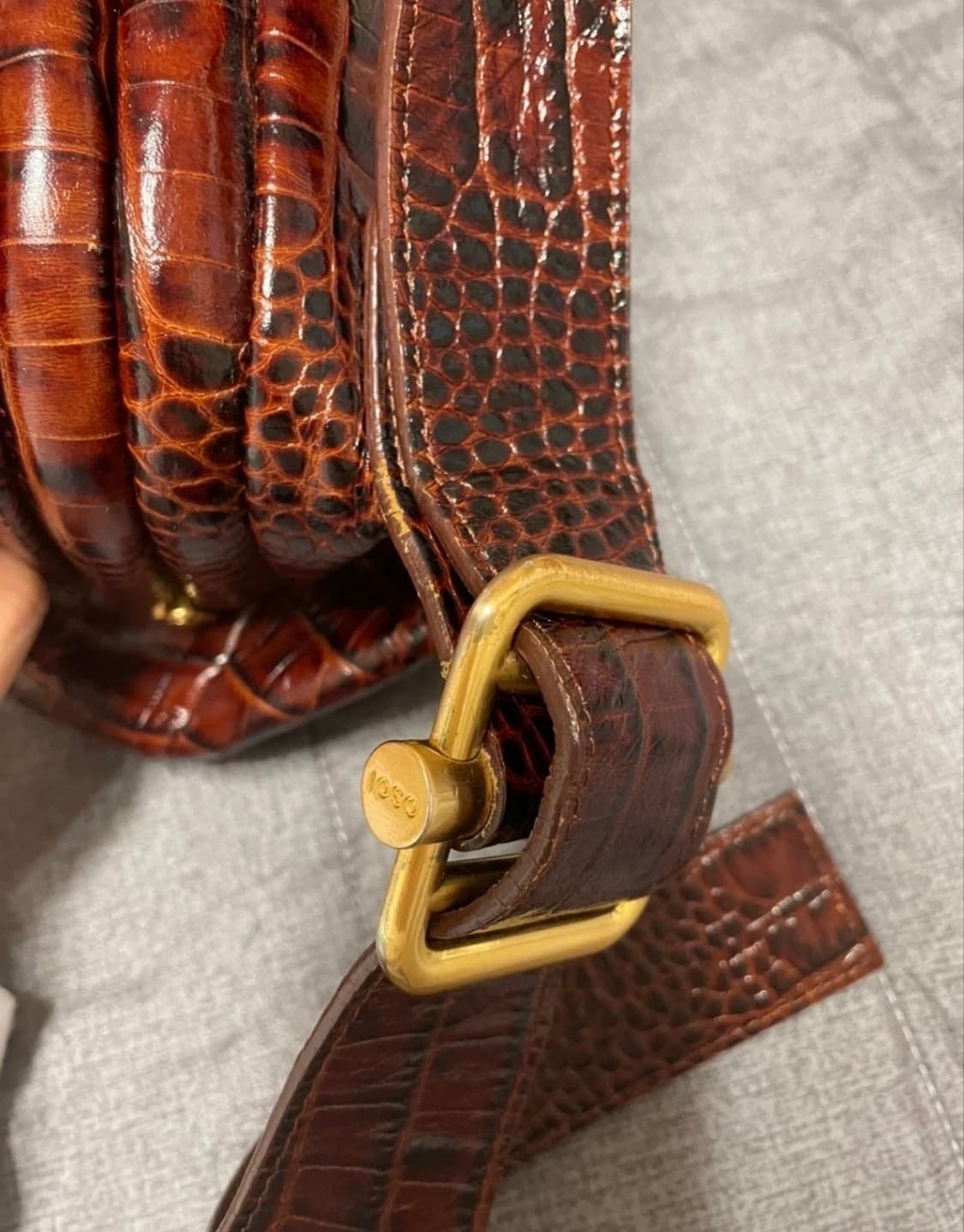 오소이 미니 브로트 크로커다일 버건디 (한정판) 상품이미지2