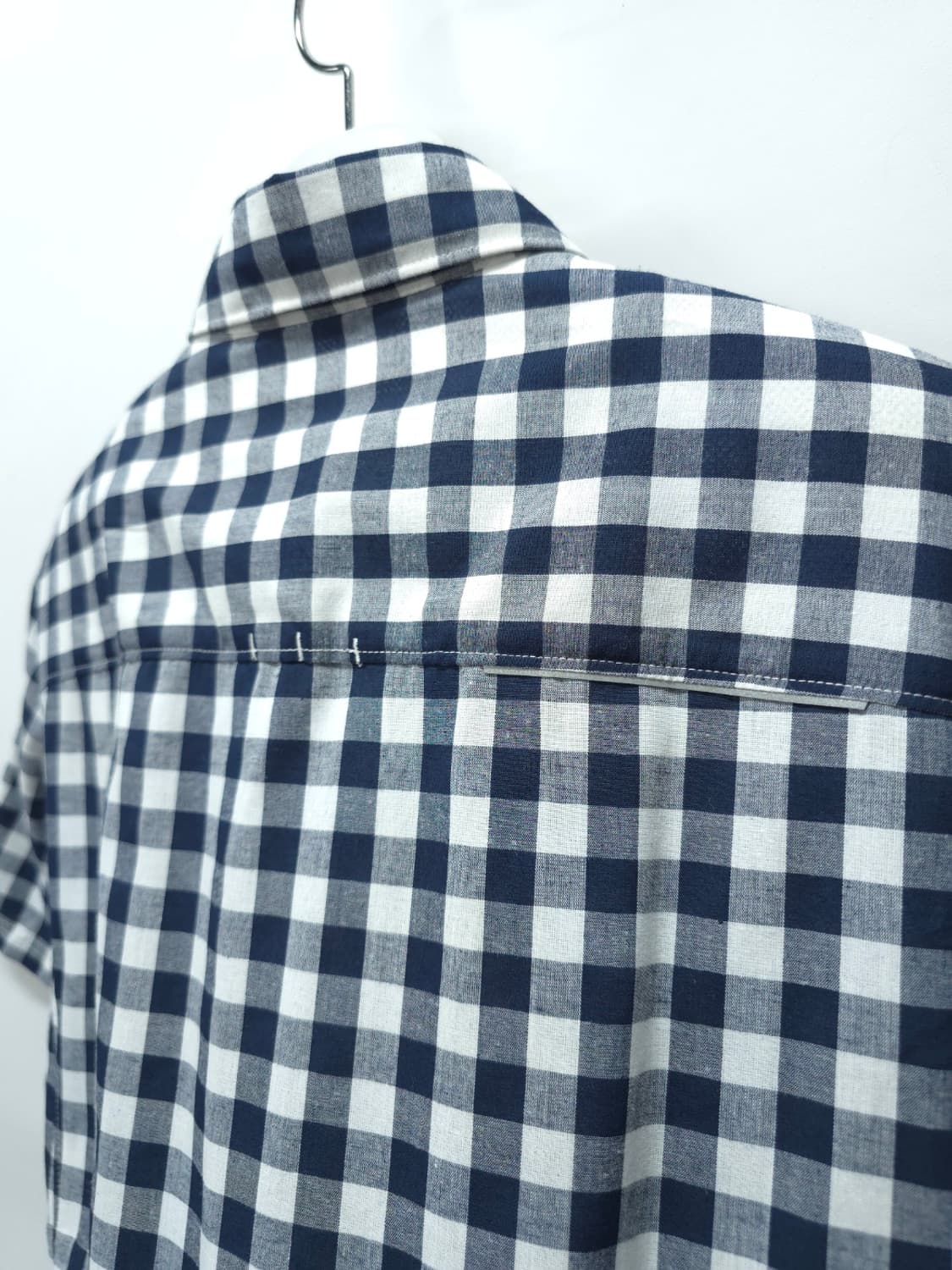 노스페이스 깅엄 체크 버튼다운 반팔 셔츠 (100) 상품이미지8