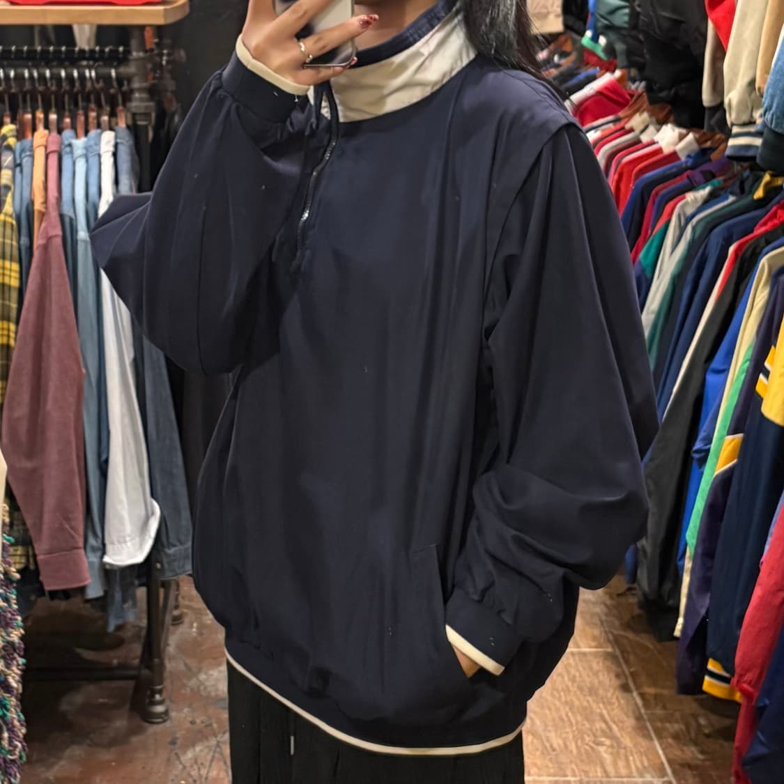 [HI] Nike 반집업 웜업 네이비 상품이미지4
