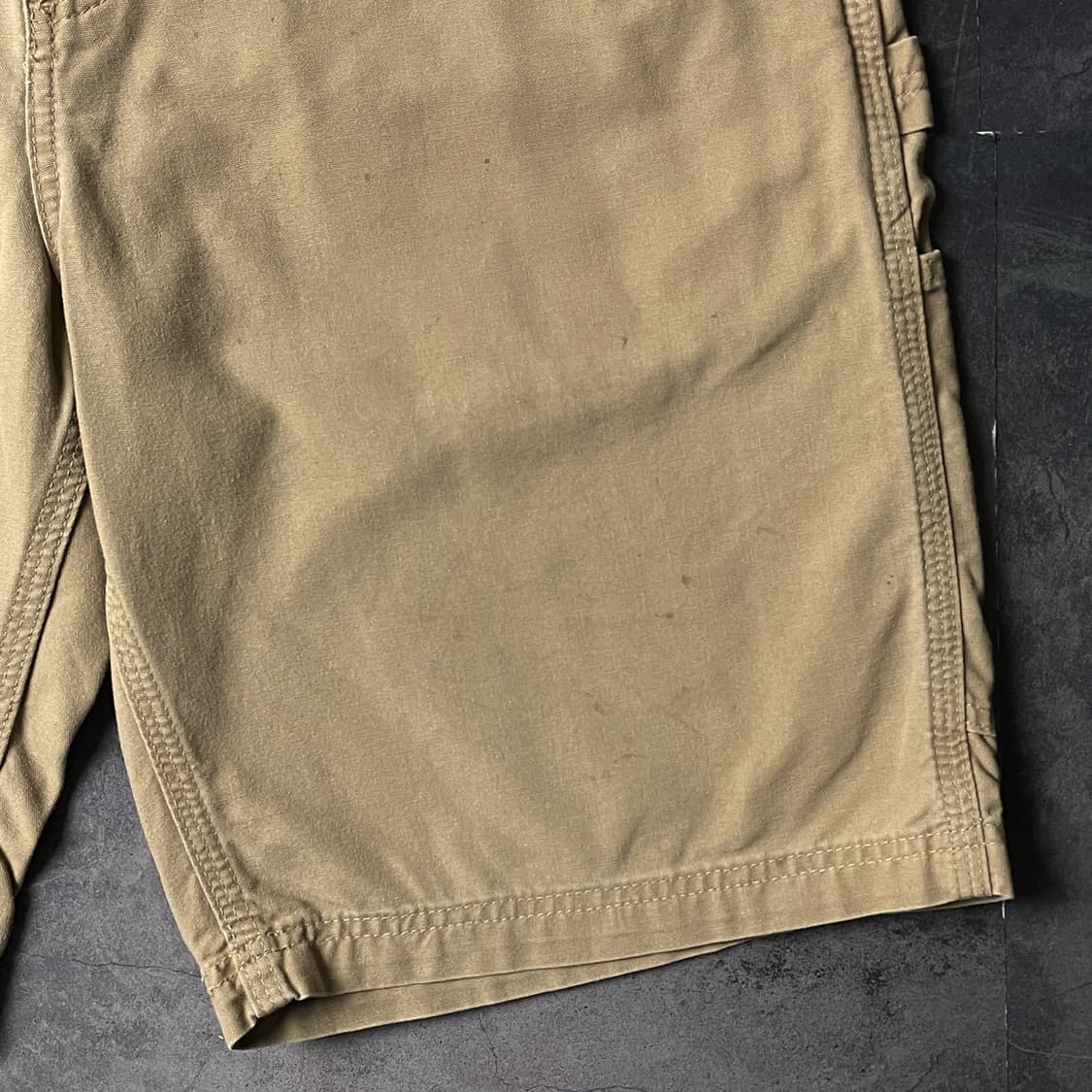 CARHARTT 칼하트 베이지 캔버스 카고 카펜터 쇼츠 A00984 상품이미지5