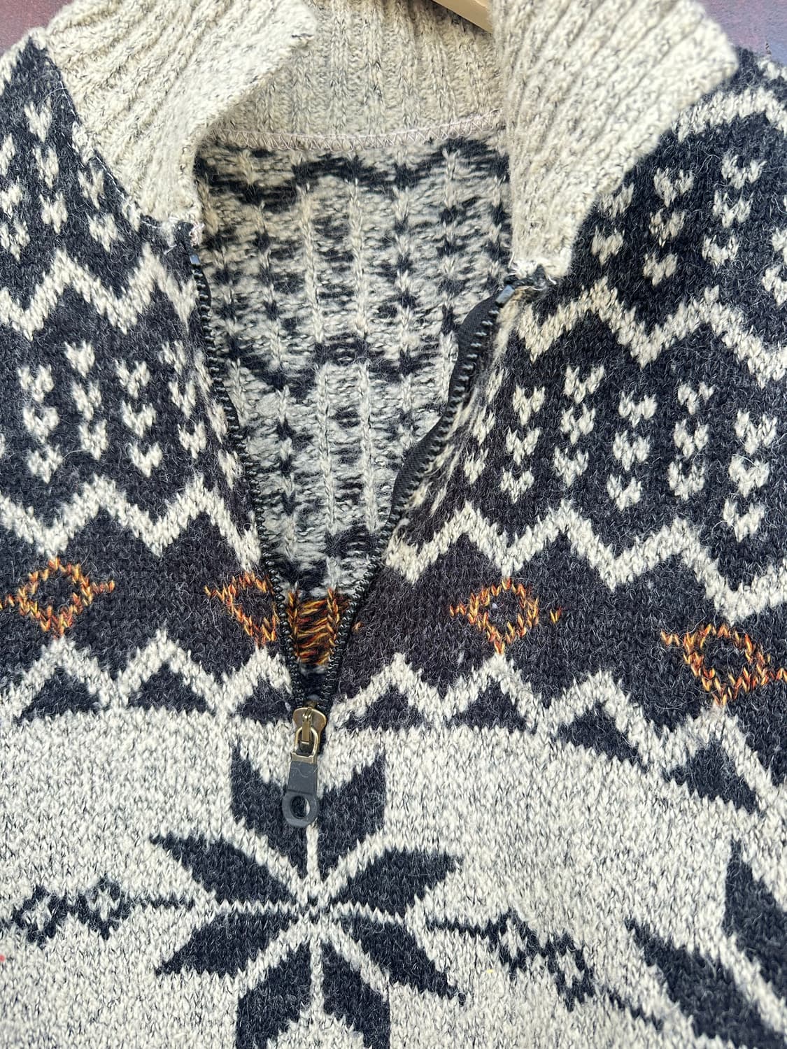 노르딕 하프집업 니트 상품이미지3