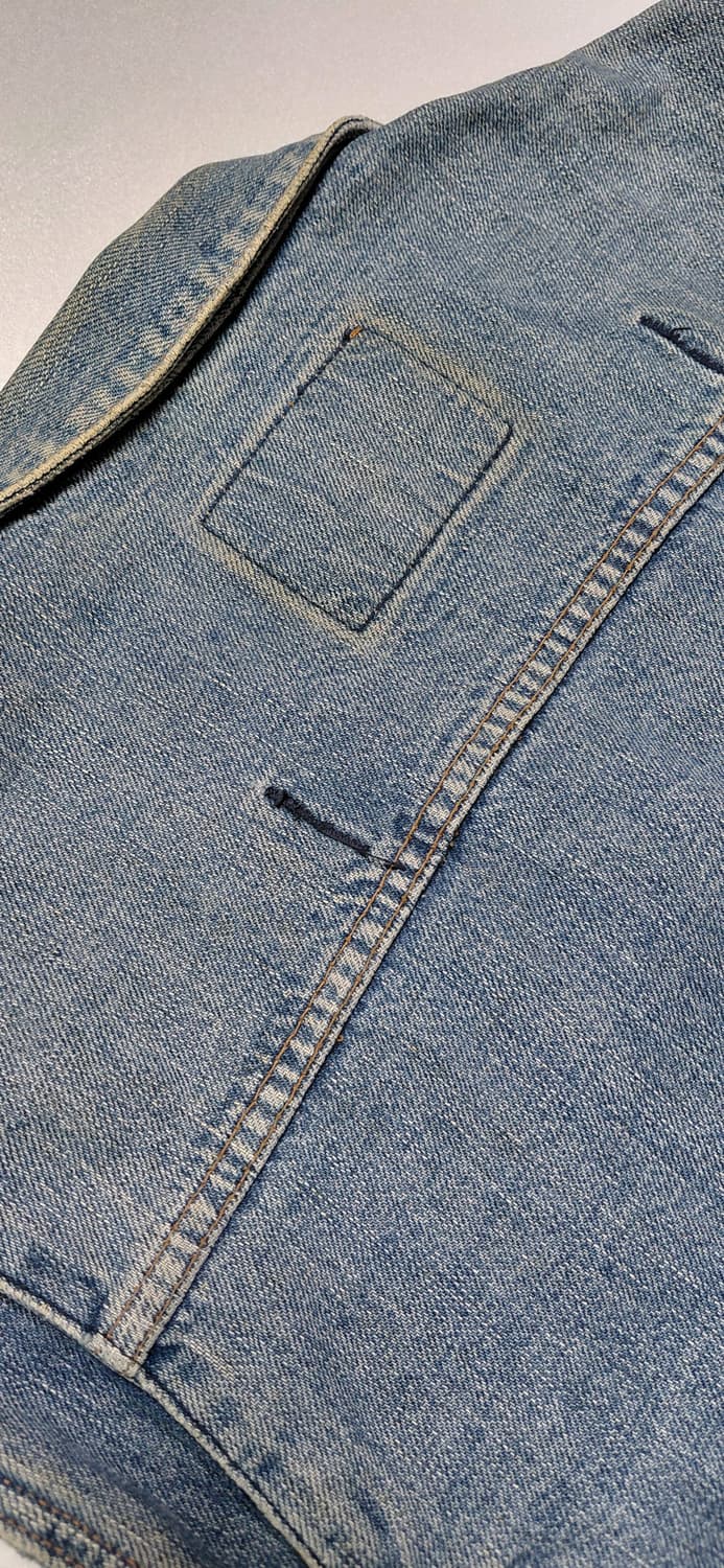 랭글러 2세대 트러커 데님 베스트 빈티지 M 상품이미지7
