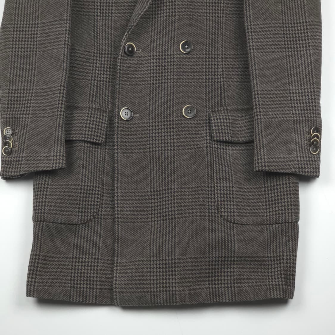 [48(M~L)] L.B.M. 1911 코튼 체크 더블코트 상품이미지2