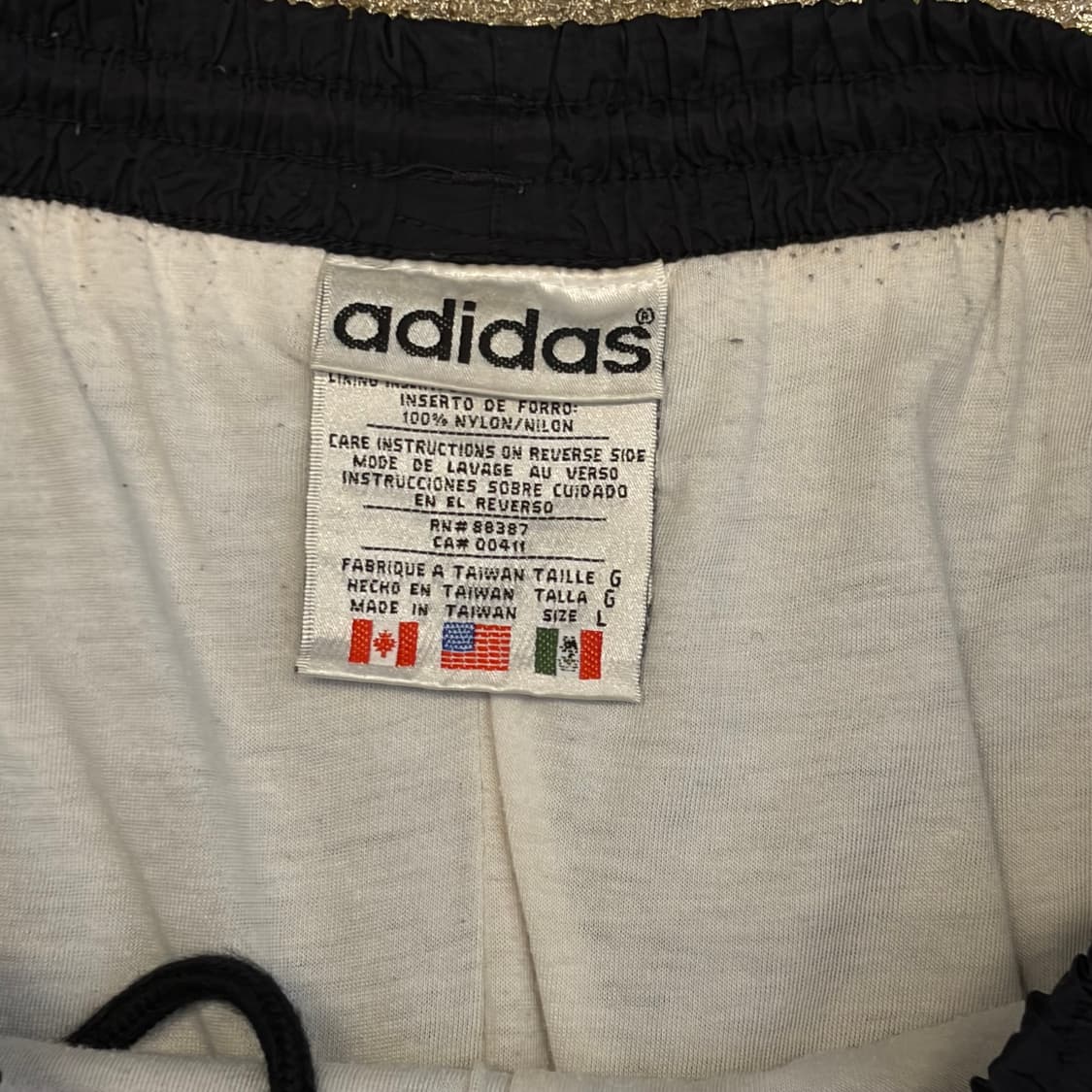 레어 80s USA 아디다스 삼선 츄리닝 트레이닝팬츠 바람막이 팬츠 상품이미지6