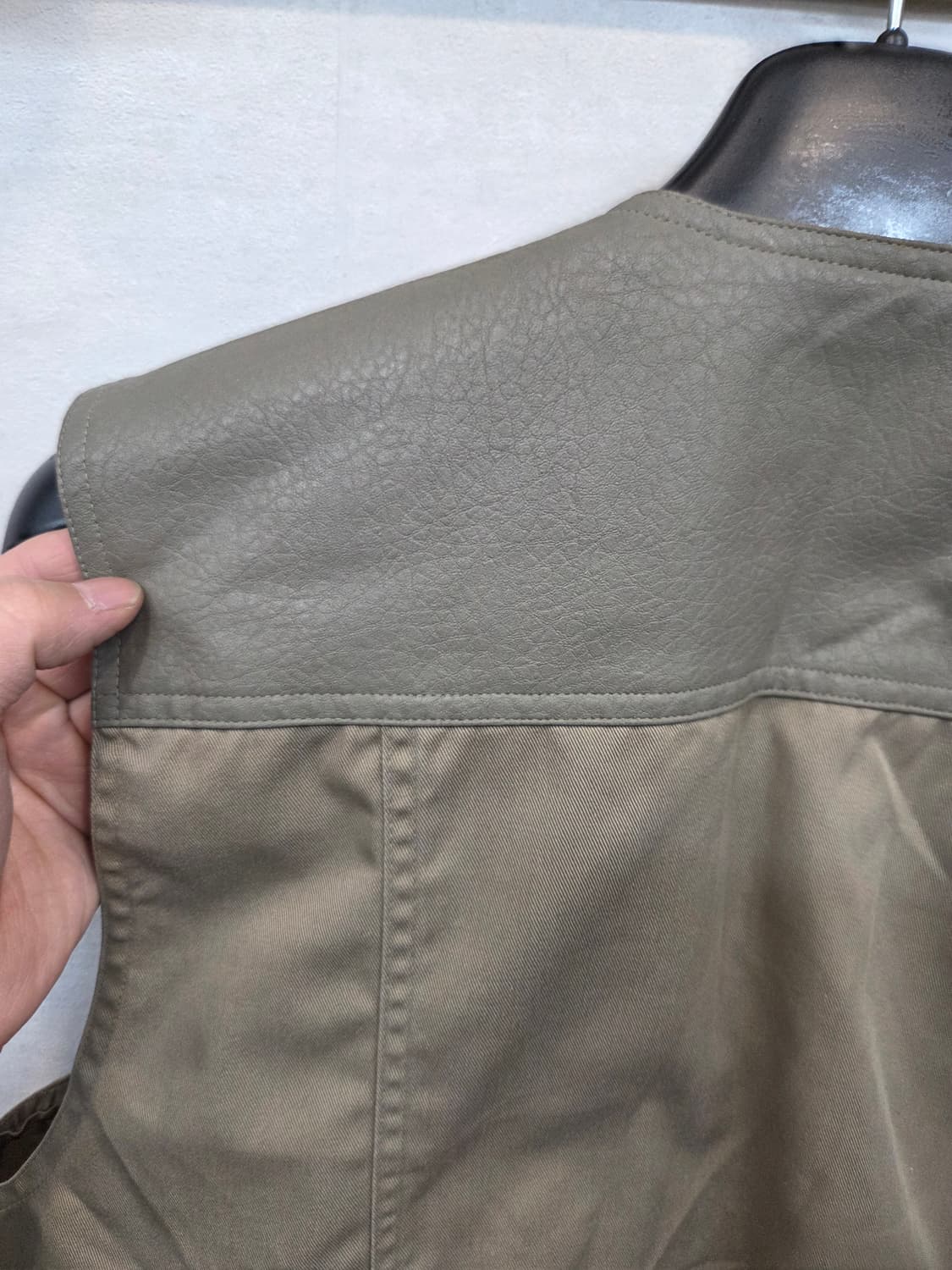 아디다스 올드스쿨 빈티지 아웃도어 피싱 가죽 코튼 조끼 L 상품이미지8