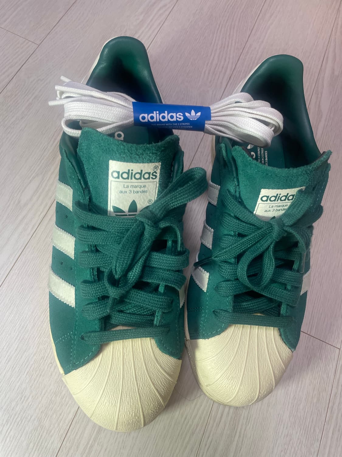 슈퍼스타 82 - 그린:오프화이트 상품이미지1