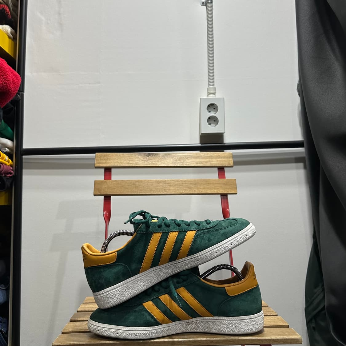 270) 아디다스 운동화 남성 남자 신발 스페지알 그린/골드 스웨이드 상품이미지7
