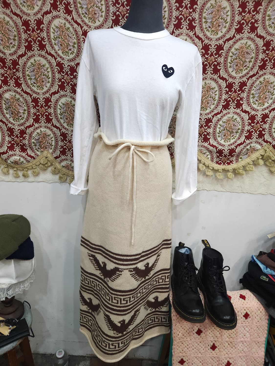 cube suger 코위찬 니트 롱 스커트

 상품이미지1