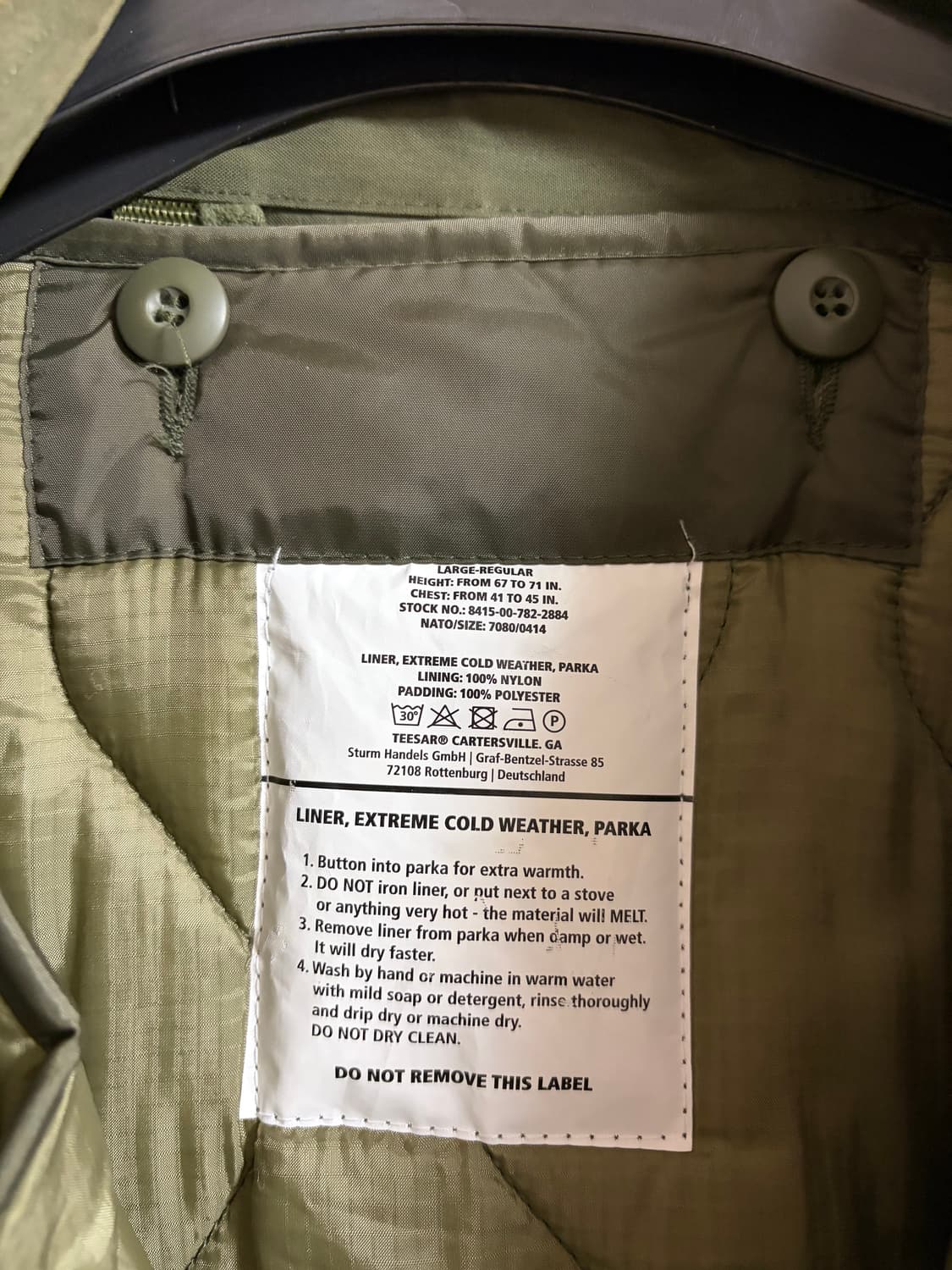 [L] 밀리터리 서플러스 US M65 피쉬테일 파카 올리브 드랩 상품이미지5