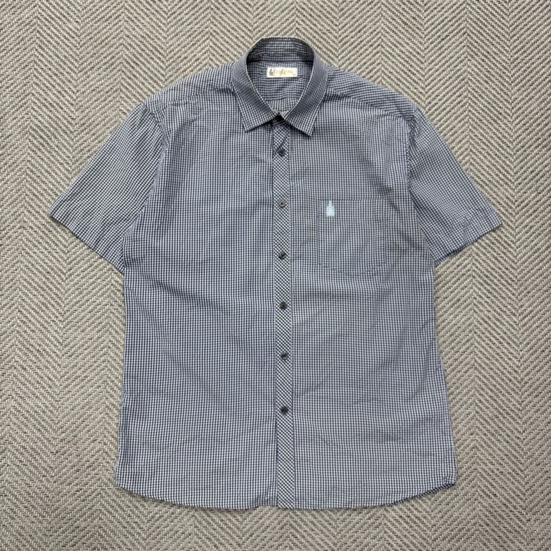 런던포그 잔체크 반팔셔츠 v1912 상품이미지1