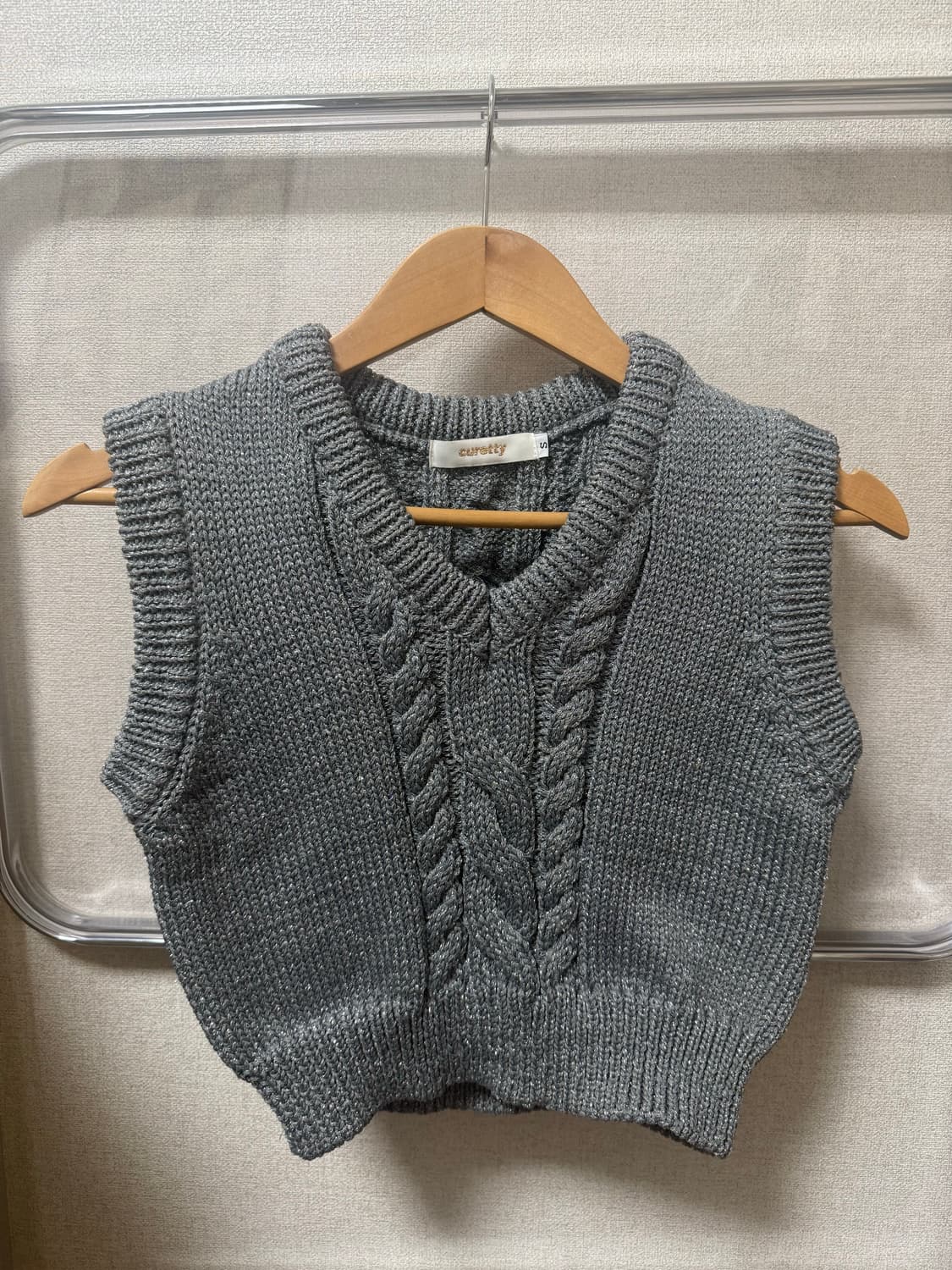 Curetty vest 큐리티 니트 조끼 상품이미지4