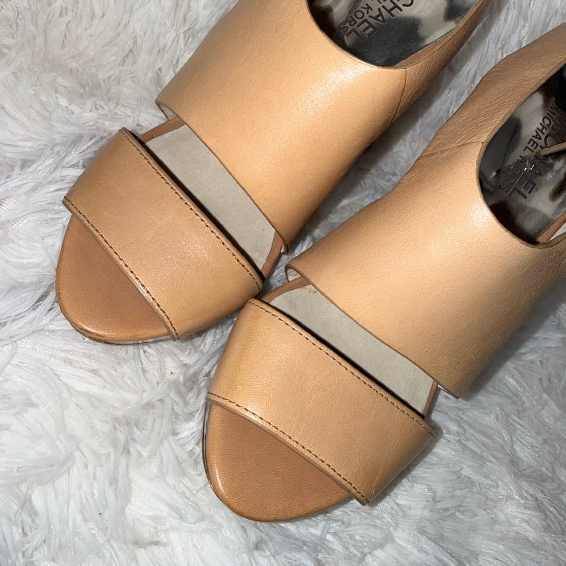 230 Michael Kors 마이클 코어스 래더 플랫폼 샌들 힐 상품이미지6