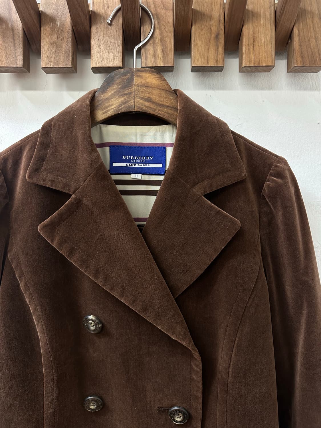 드라이완료 Burberry 버버리 Blue Label 코듀로이 더블 재킷 상품이미지3