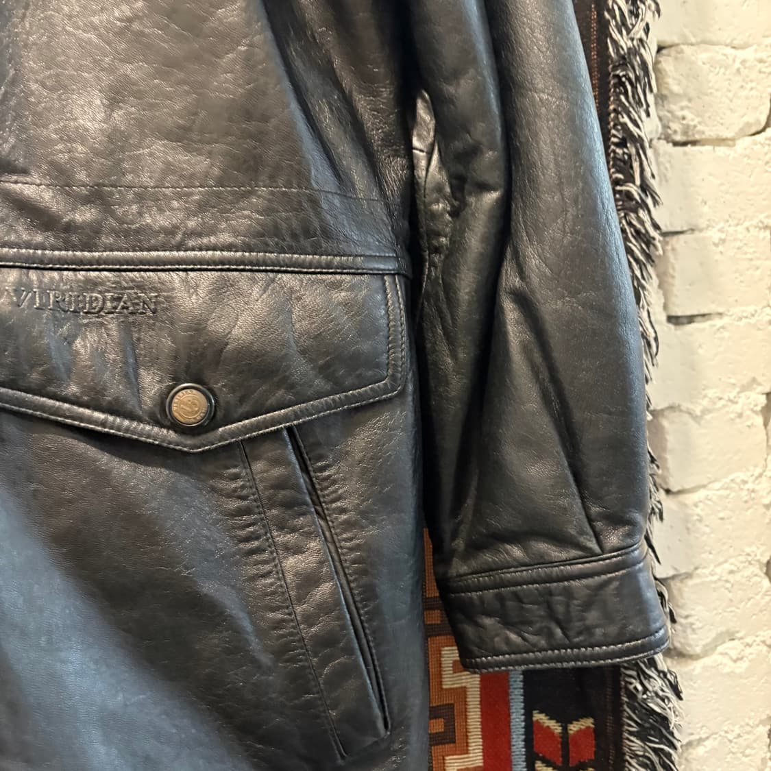 빈티지 양가죽 롱코트 레더자켓 상품이미지3