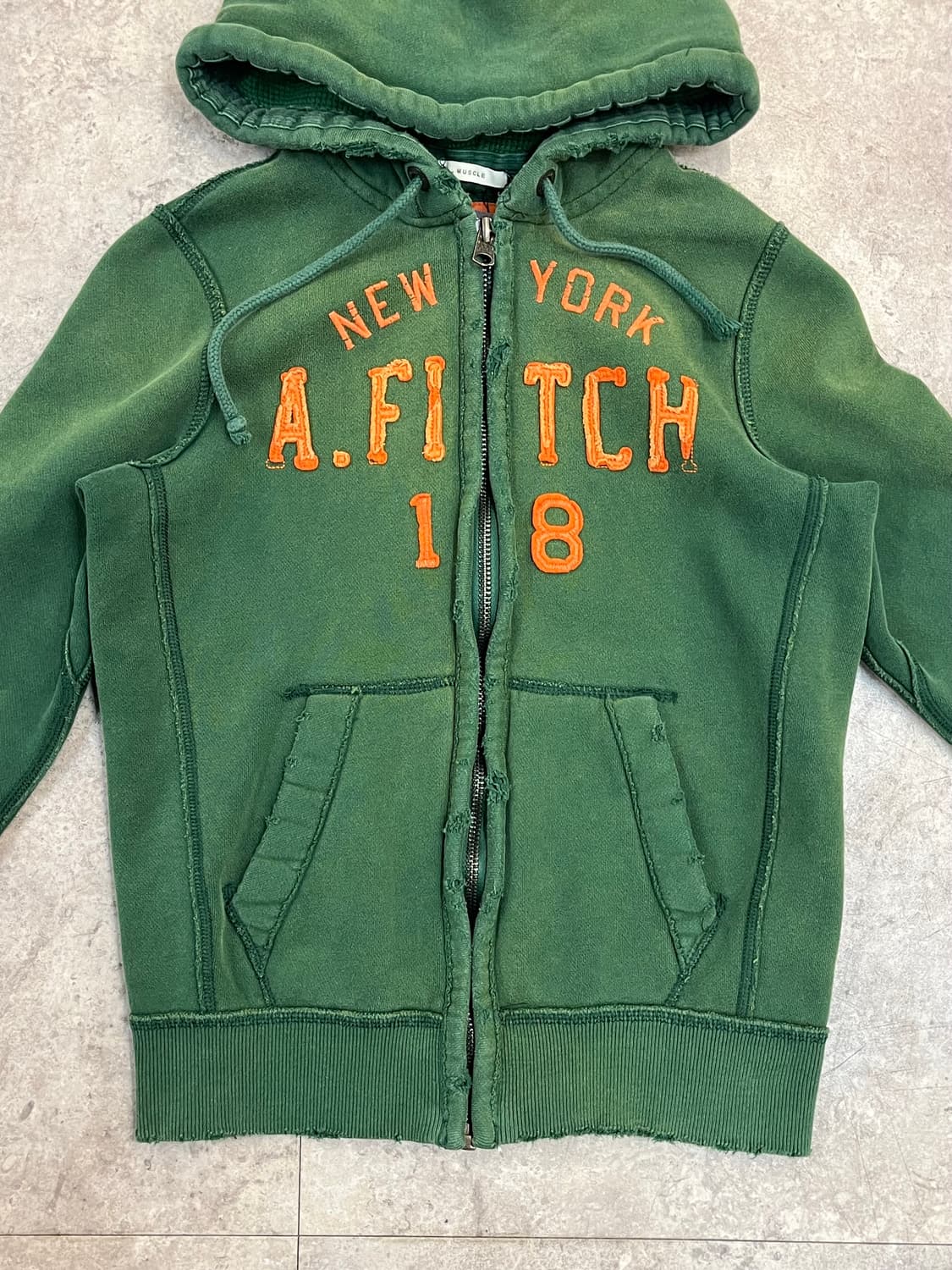 아베크롬비 후드집업 그린 S #csz2460 상품이미지6