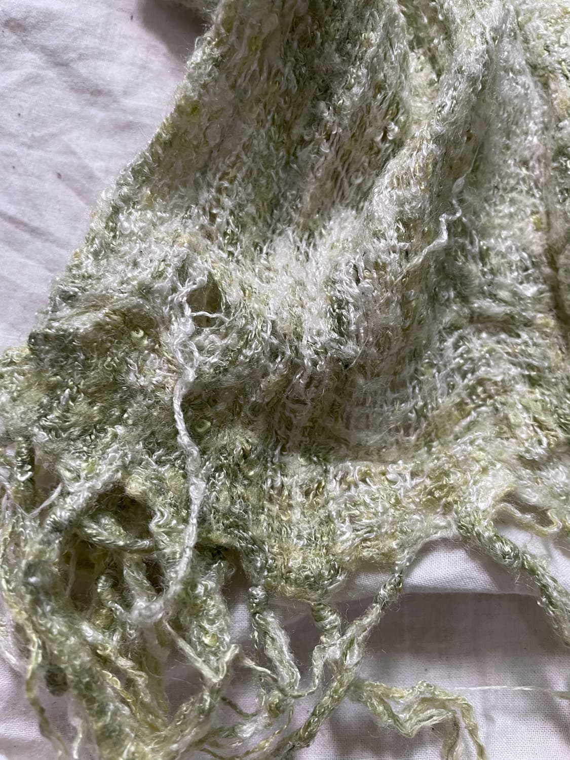     크링클 니트 프린지 롱 스카프 상품이미지3