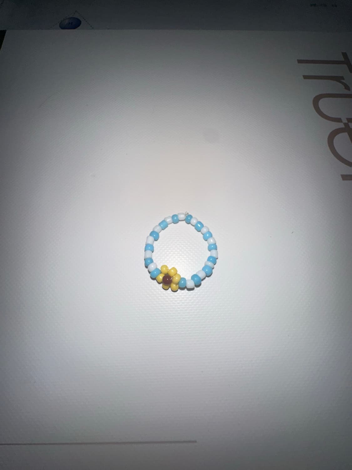 해바라기 선플라워 꽃 비즈 반지 상품이미지2