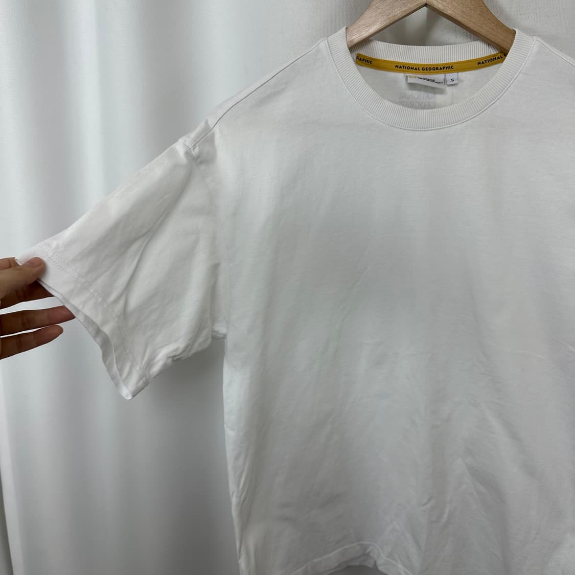 네셔널지오그래픽 공용 반팔티 화이트 S  CZ 상품이미지4