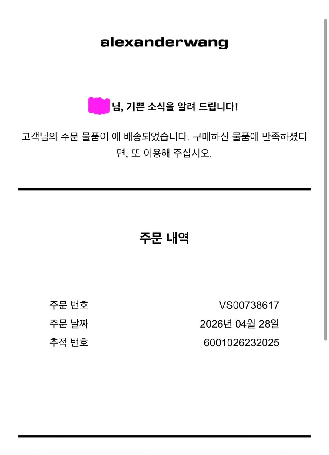 알렉산더왕 핫픽스 진 27사이즈 상품이미지2