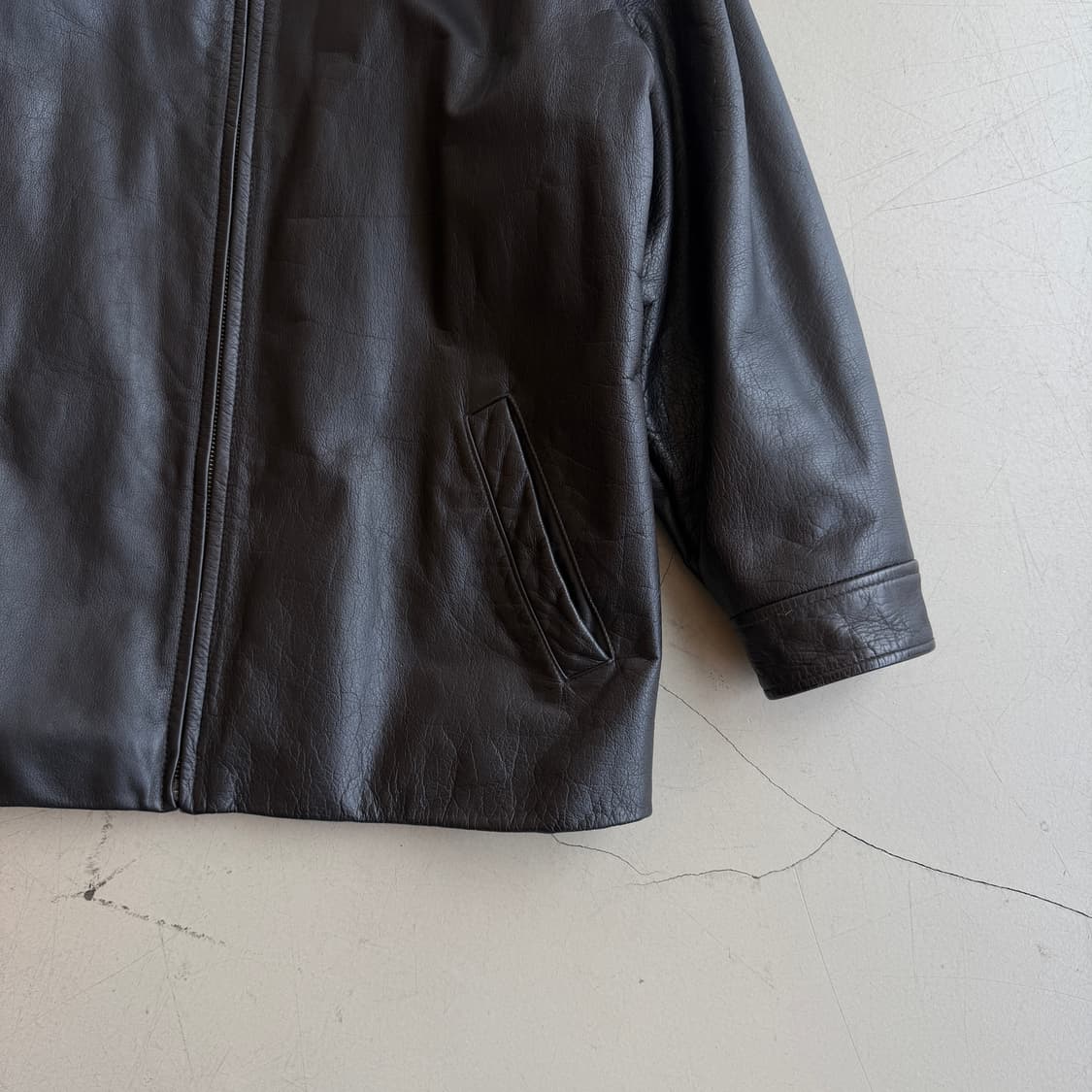 90s 올드 갭 싱글 레더 자켓 상품이미지2