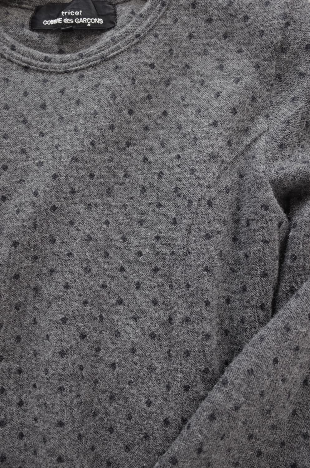 꼼데가르송 트리콧 셔링 블라우스 상품이미지6