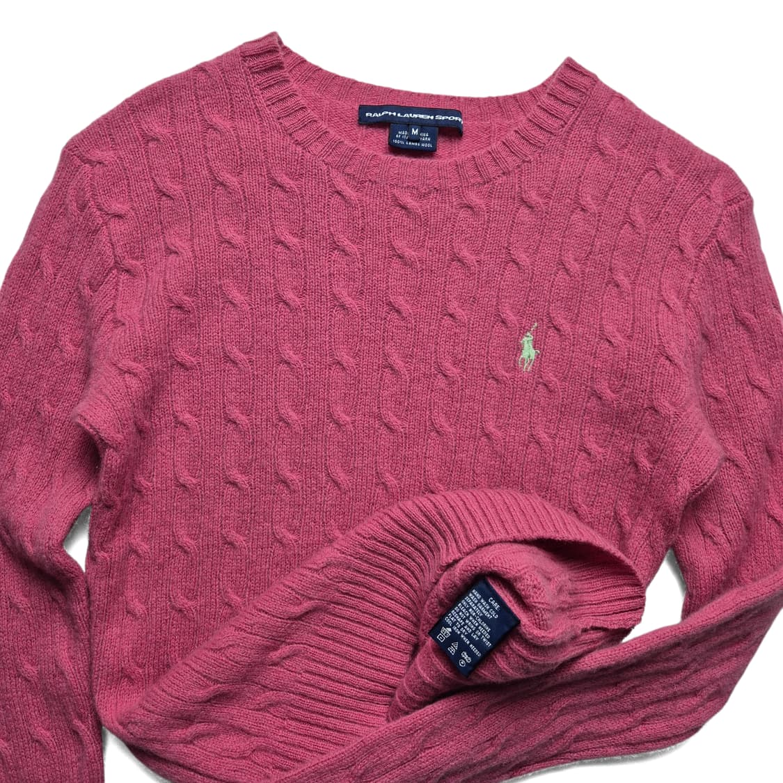 [M] 폴로 랄프로렌 램스울 케이블 니트 상품이미지1