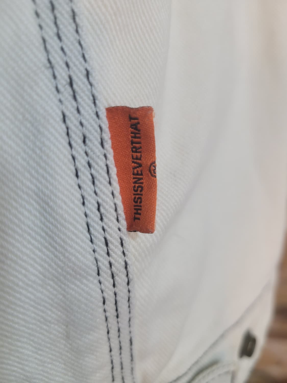 디스이즈네버댓 아이보리 데님 자켓 L 상품이미지3