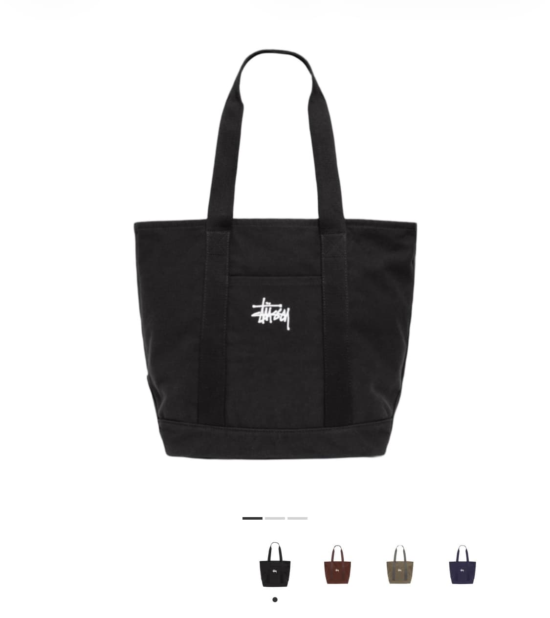 스투시 캔버스 마켓 토트백 블랙 상품이미지1