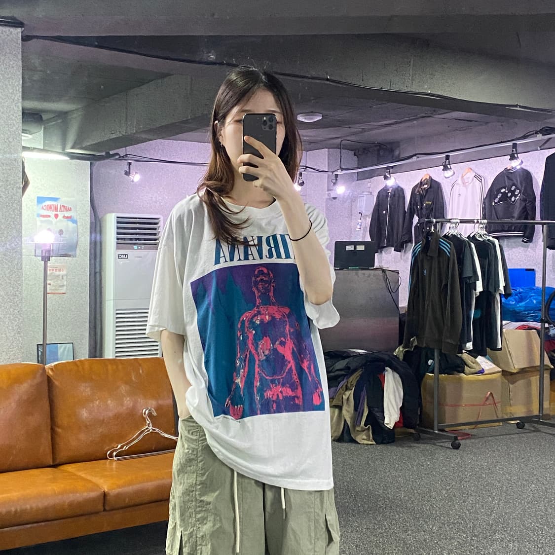 너바나 슬리버 반팔티 B2083 상품이미지1