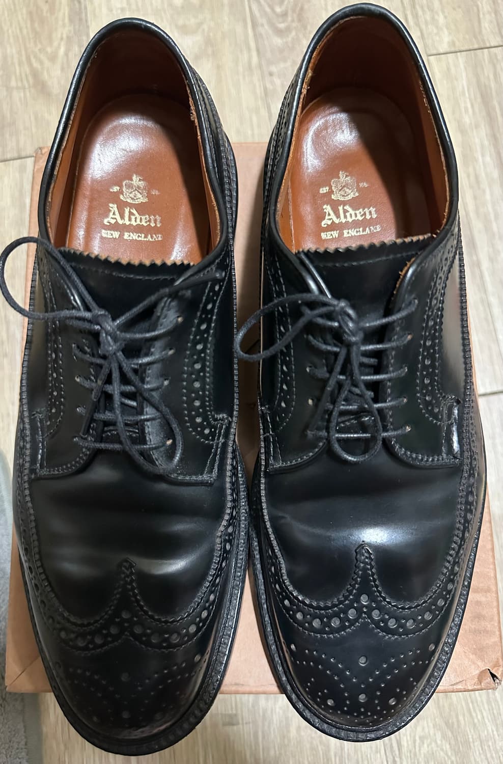 알든9751 코도반 블랙 8.5D 상품이미지6