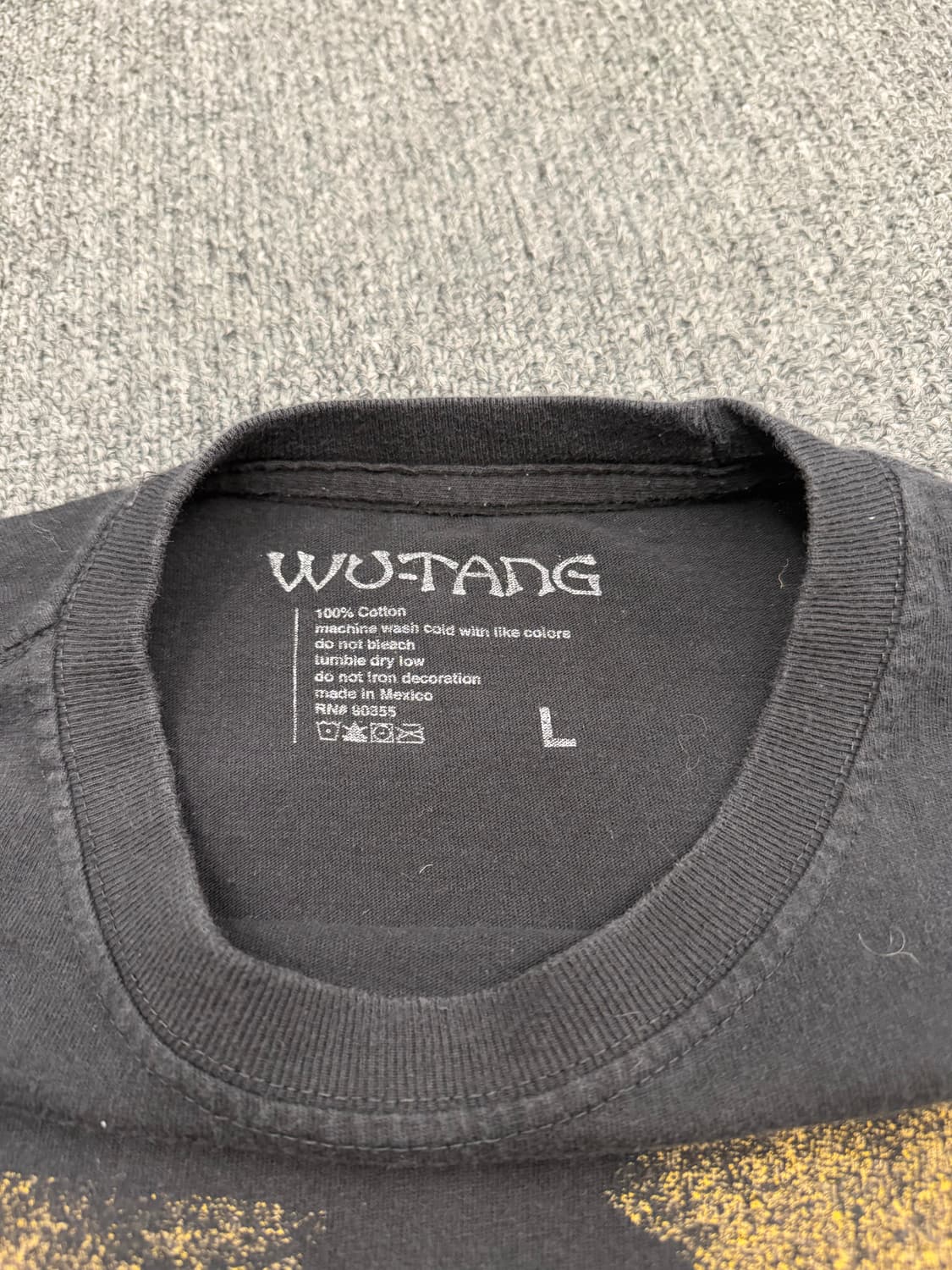 L) WU-TANG 빈티지 로고 프린팅 반팔 티셔츠 상품이미지2