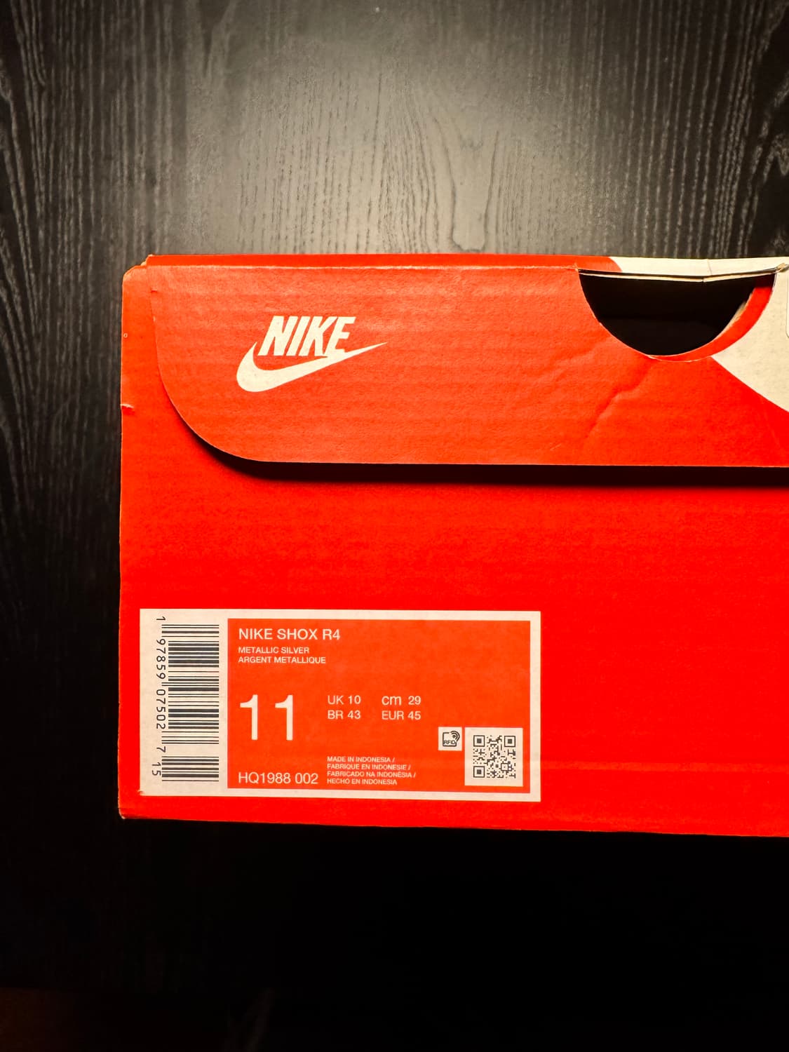 나이키 샥스 R4 메탈릭실버 레드 290 상품이미지6