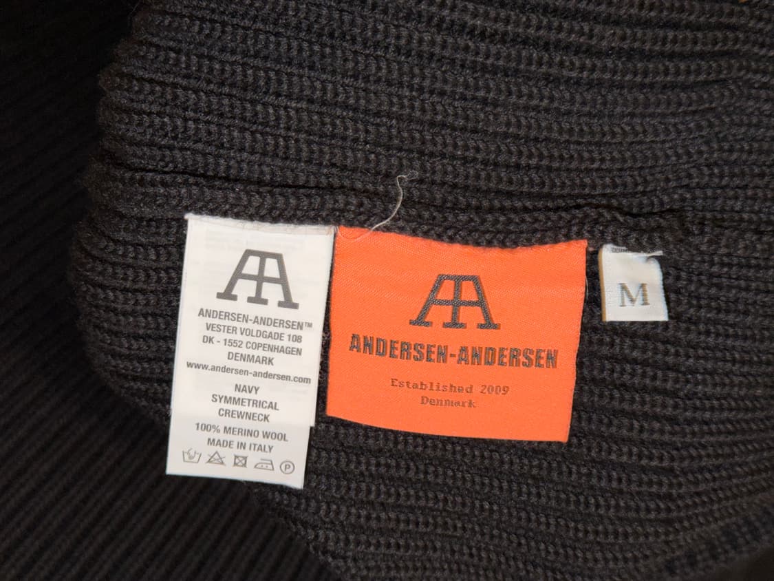 ANDERSEN ANDERSEN PULL NAVY CREWNECK 상품이미지6