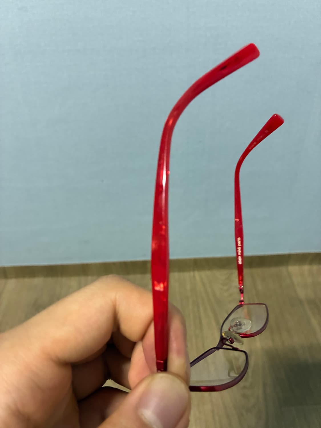알랭 미끌리 긱시크 안경 레드  상품이미지6