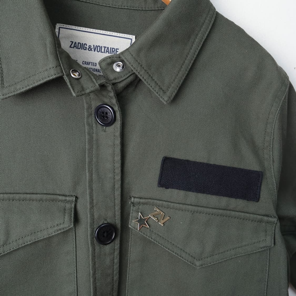 슬림55/쟈딕앤볼테르 스컬 자수 밀리터리 자켓 상품이미지4