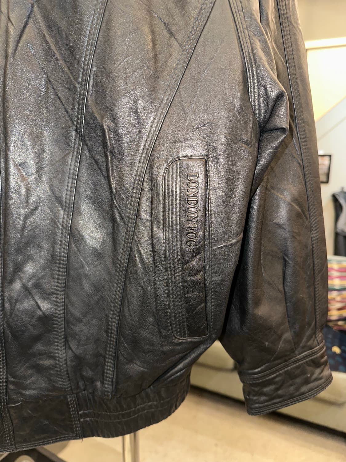 90’s London Fog genuine leather bomber  상품이미지7