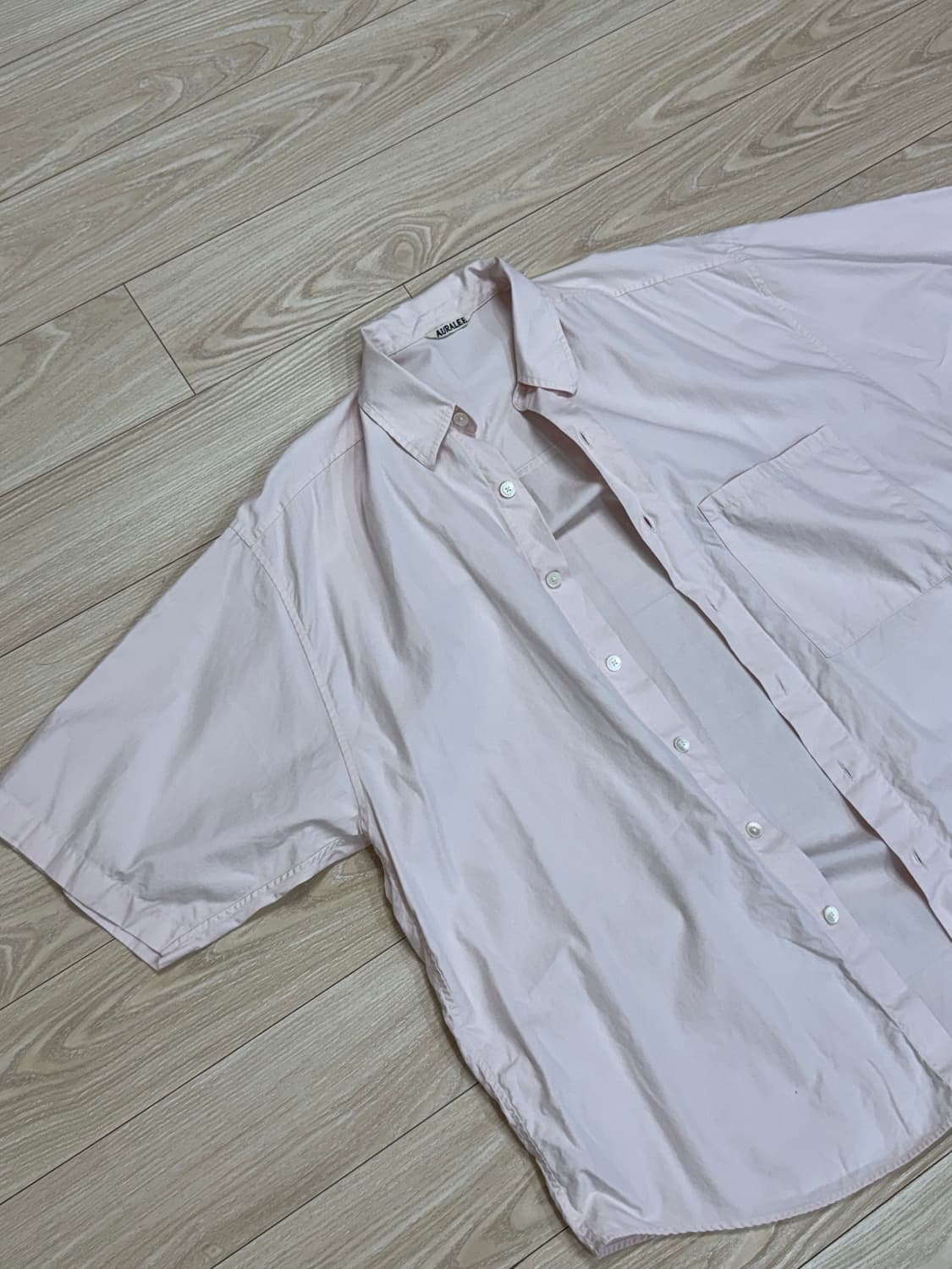 Auralee 오라리 반팔 셔츠 상품이미지1