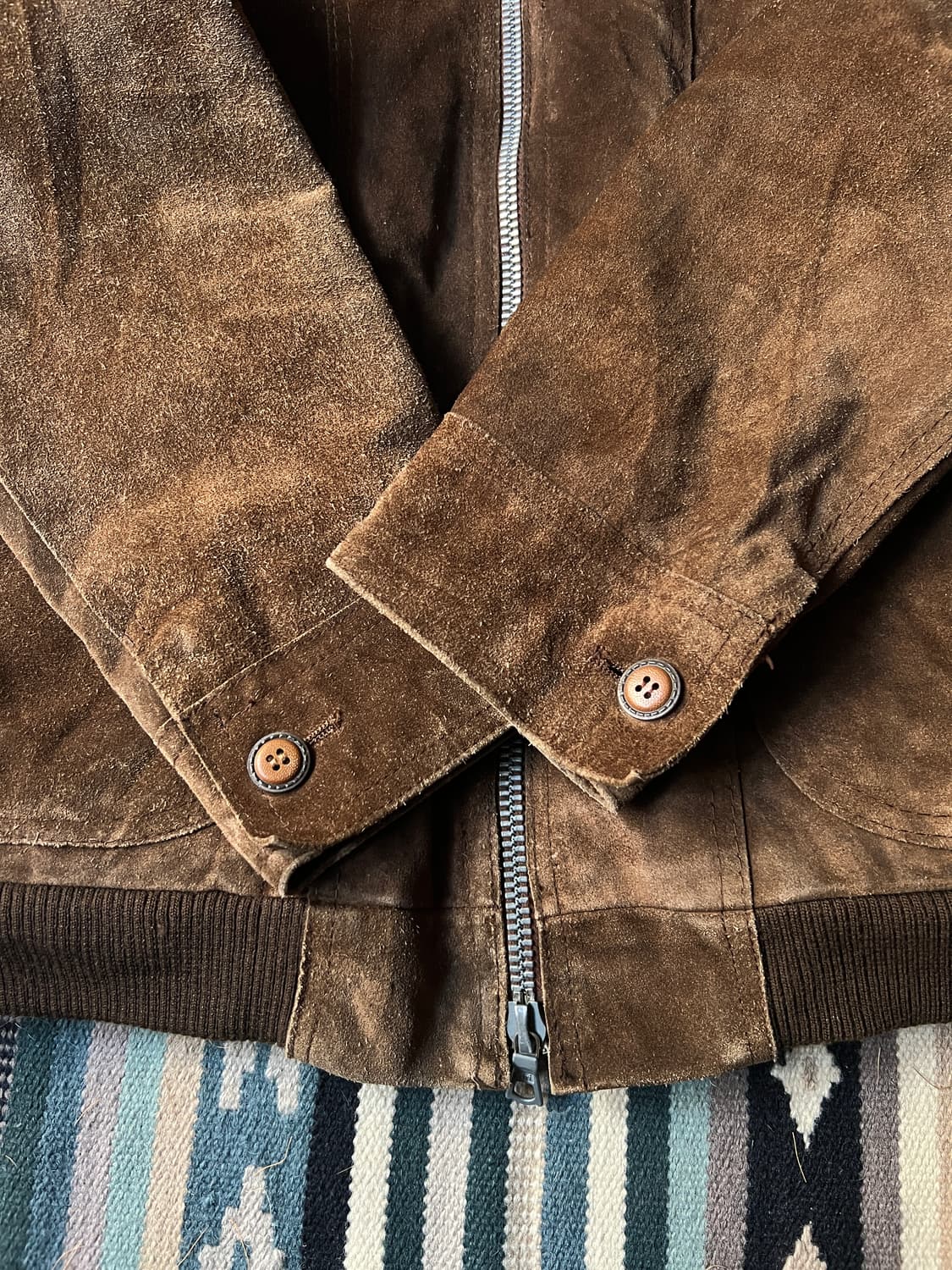 [S]8~90's 유럽 빈티지 쉐르파 스웨이드 자켓 상품이미지5