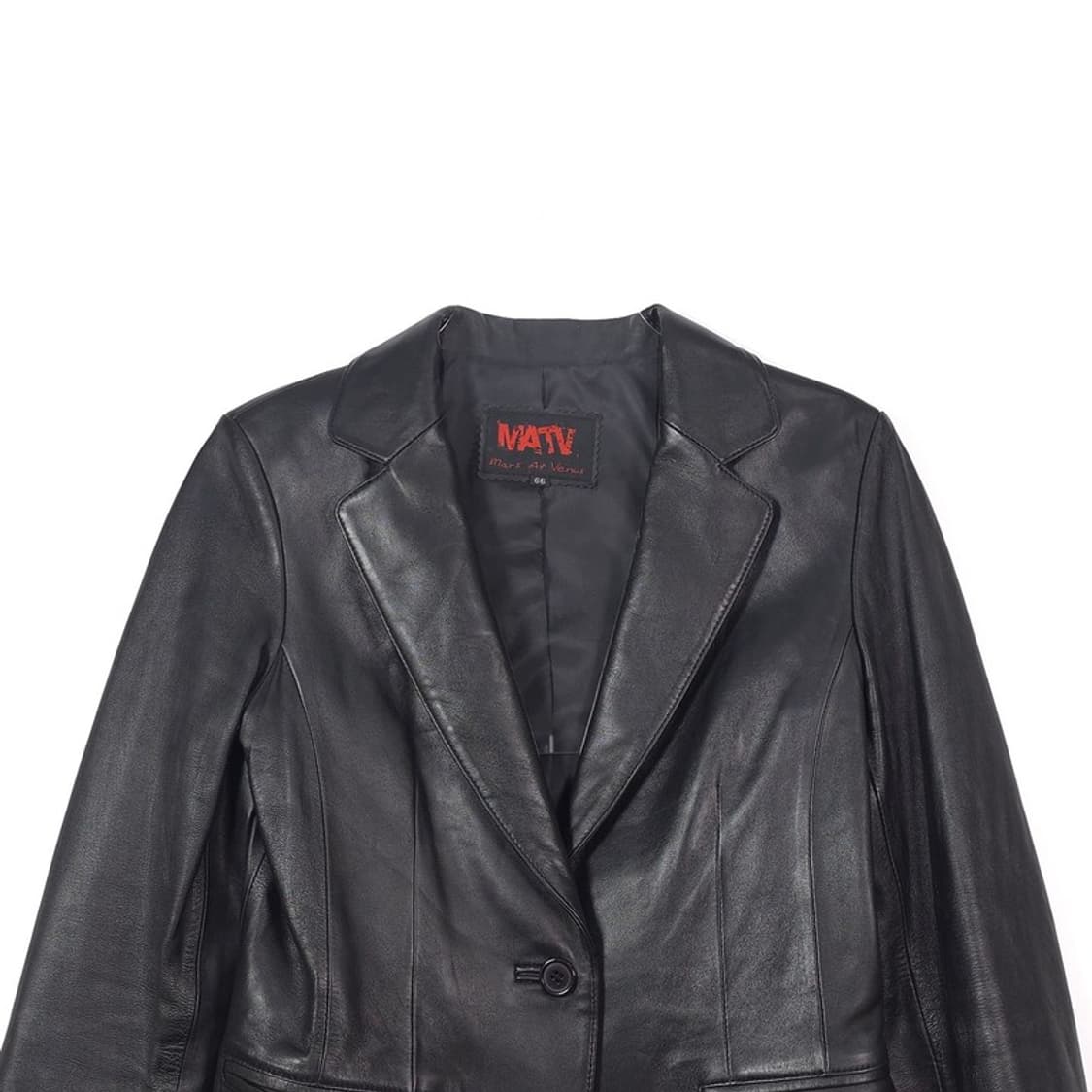 MATV 천연 양가죽 블레이저 자켓 블랙 66 상품이미지3