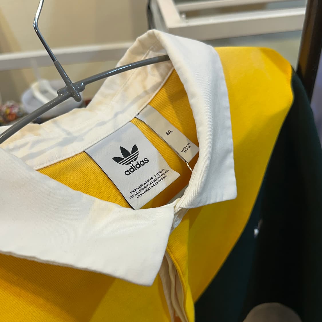 아디다스 럭비티 긴팔 티셔츠 컬러블록 4XL 상품이미지3