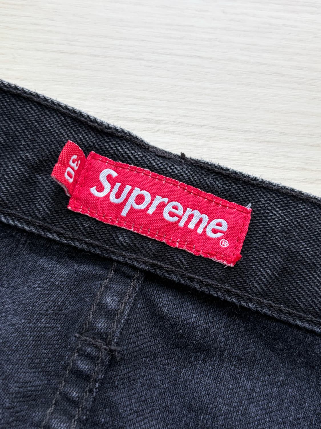 Supreme 슈프림 레귤러 데님 블랙 진 30 상품이미지5