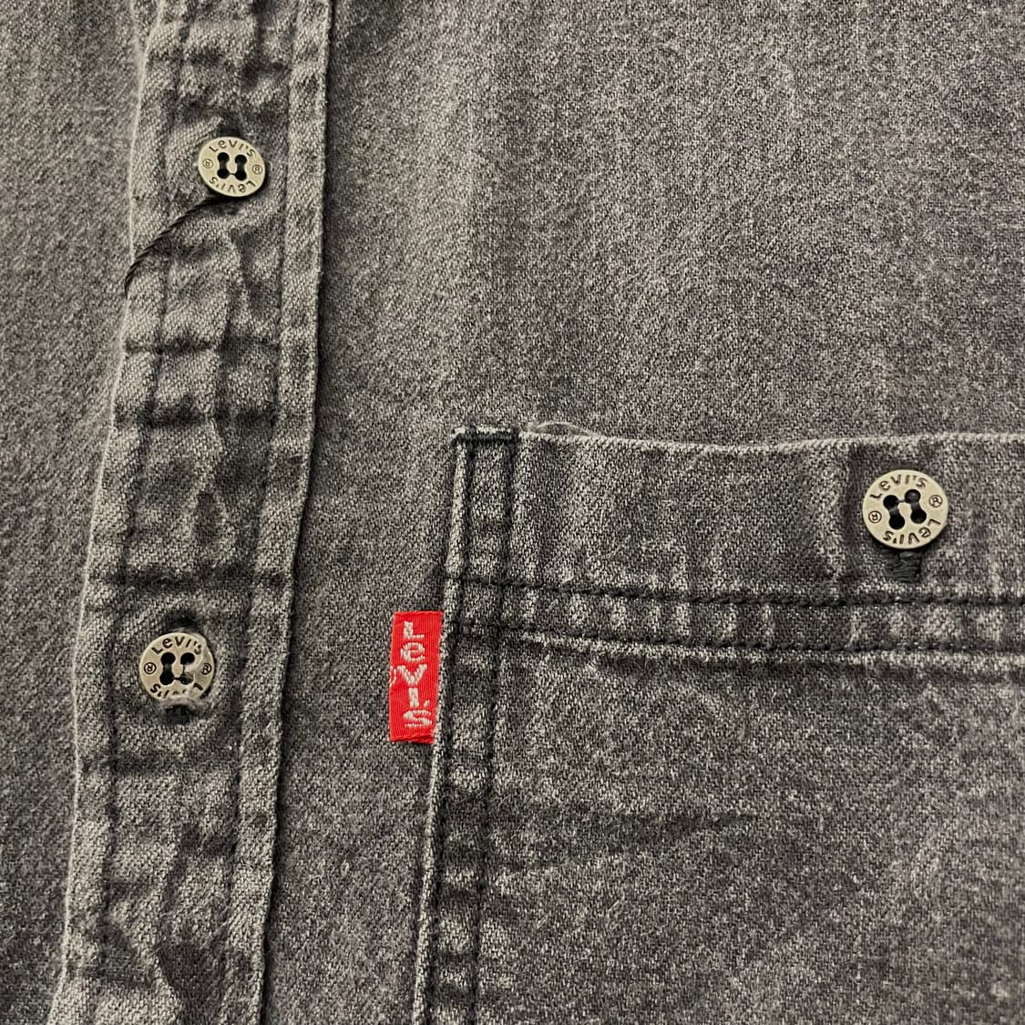 00s 리바이스 흑청 포켓 데님 셔츠 상품이미지5