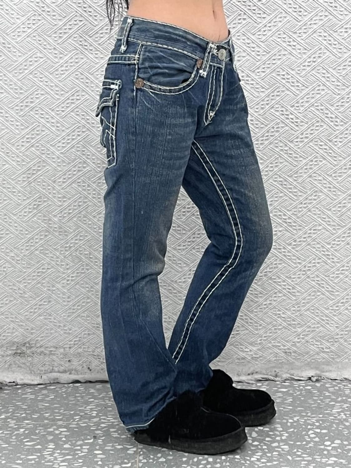 트루릴리젼 조이슈퍼티 세미 부츠컷 데님팬츠 30인치 C08794 상품이미지2