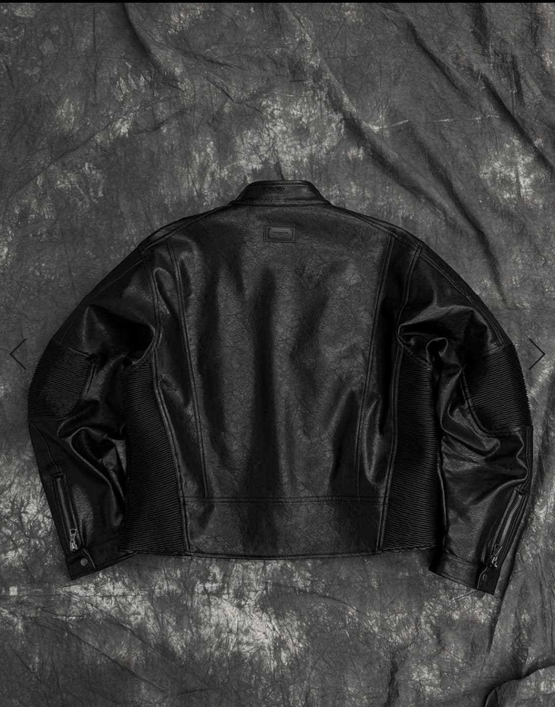 비엑세스 PU Buckle Moto Jacket (Black) 상품이미지2