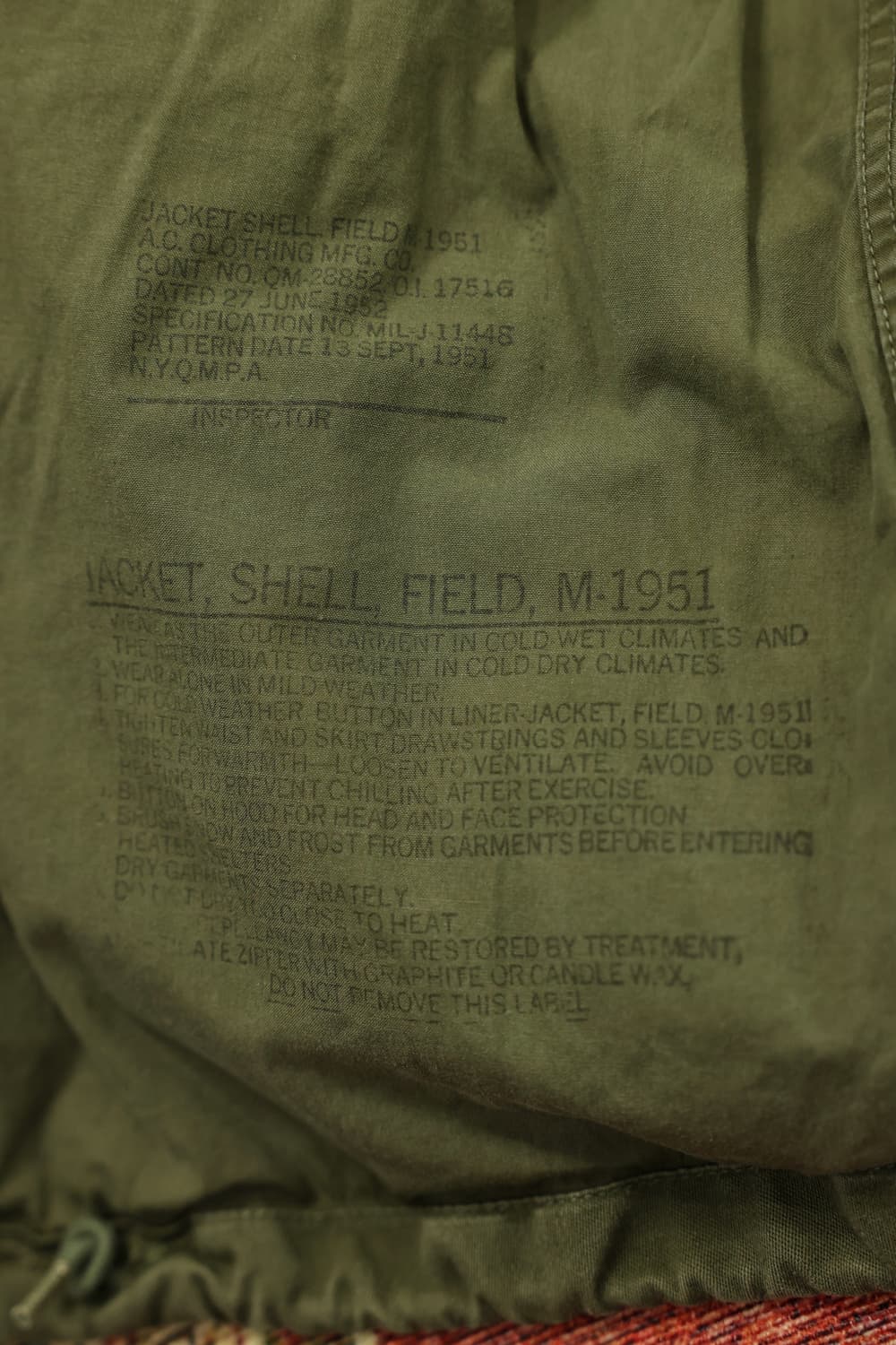 50s 빈티지 m51필드자켓 판매 상품이미지7